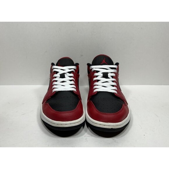 Air Jordan 1 Low Reverse Bred Men’s Size 11 553558-605 Shoes Black Red - Picture 2 of 9